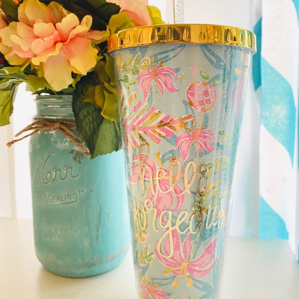 “hello gorgeous” cold tumbler 22oz